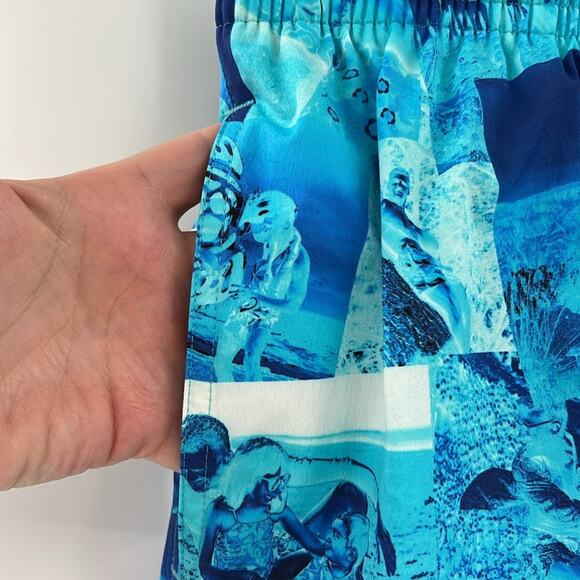 Vilebrequin Men's Azur Moorise Swim Trunks - Blue - Medium - NWT - Picture 3 of 9